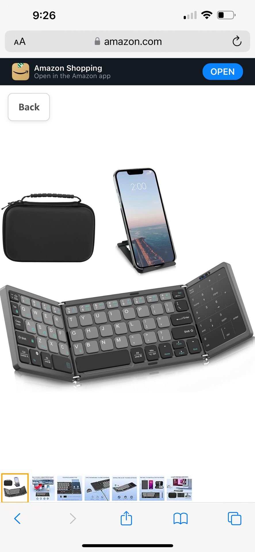 Foldable Bluetooth Keyboard 