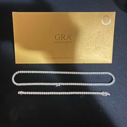 Moissanite Bracelet And Necklace