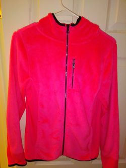NEW Bright Pink Zip-Up Coat