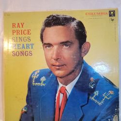 Ray Price Sings Heart Songs CL 1015 Vinyl Columbia Records 1957 6 Eye Red Label Mono, Hollywood Pressing Excellent Vintage Condition Plays Perfect No 