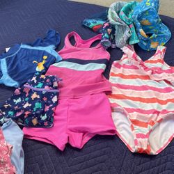 Girls Size 5 Swim Lot