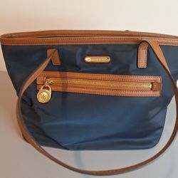 Navy And Brown Michael Kors Tote