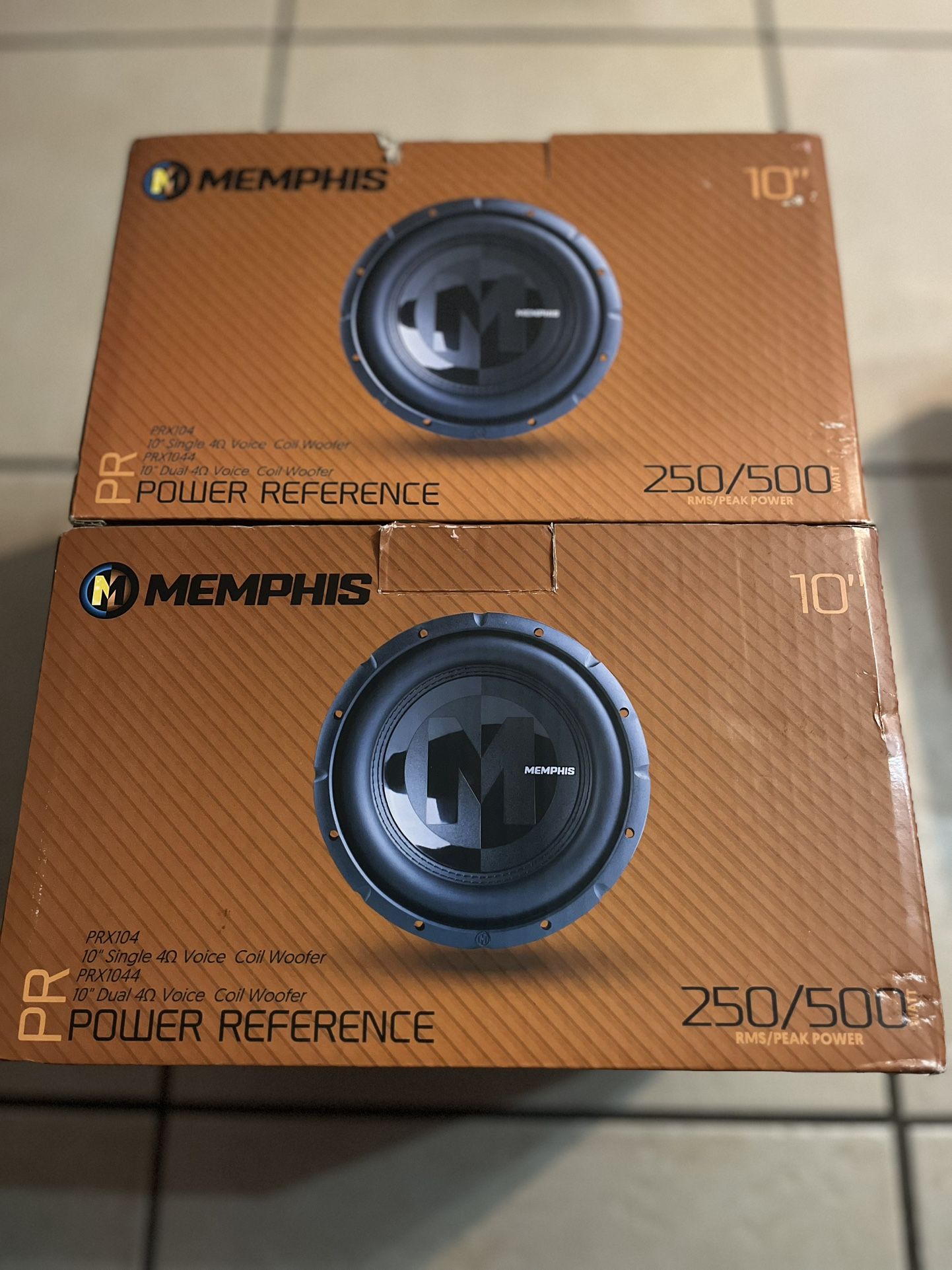 MEMPHIS STREET REFERENCE 10” SUBWOOFERS PRX1044 ($80 EACH)