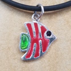 Sterling Silver Fish Pendant 