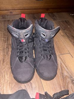 Nike‎ Air Jordan MVP GS Bred DZ5577-061 Kids 6.5 Sneakers Black Nubuck Shoes