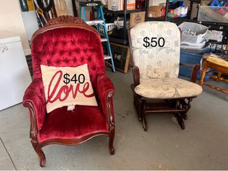 Accent chair and rocking chair