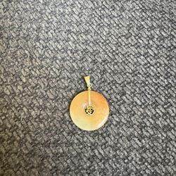 14K Jade Gold Pendant 