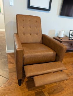 Faux Leather Recliner