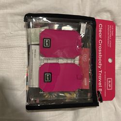 Clear Crossbody Travel Set SJP