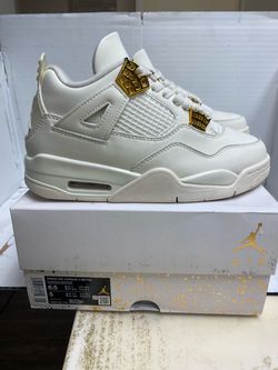 Nike Jordan 4 Metallic Gold Size 5 Men / 6.5 Women