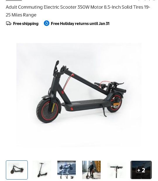 New Electric Scooter 20mph With Bag & Charger