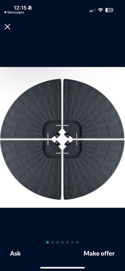 BALI OUTDOORS Round Umbrella Base