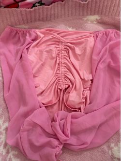 Pink long sleeve top
