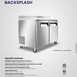 Undercounter Work Table Refrigerator 36, 48, 60, 72 Inch 