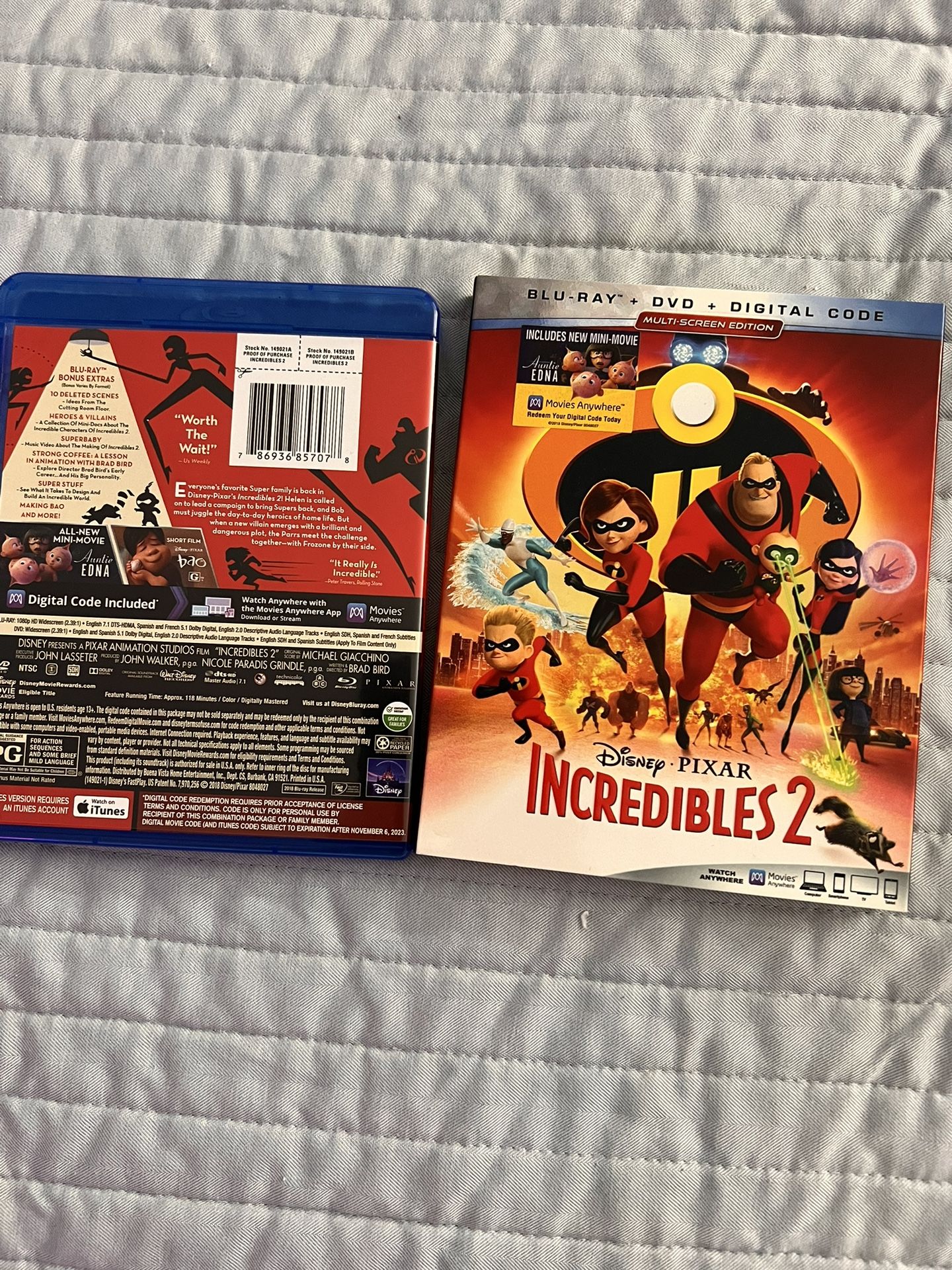 Pixar’s The Incredibles 2 Blu-Ray