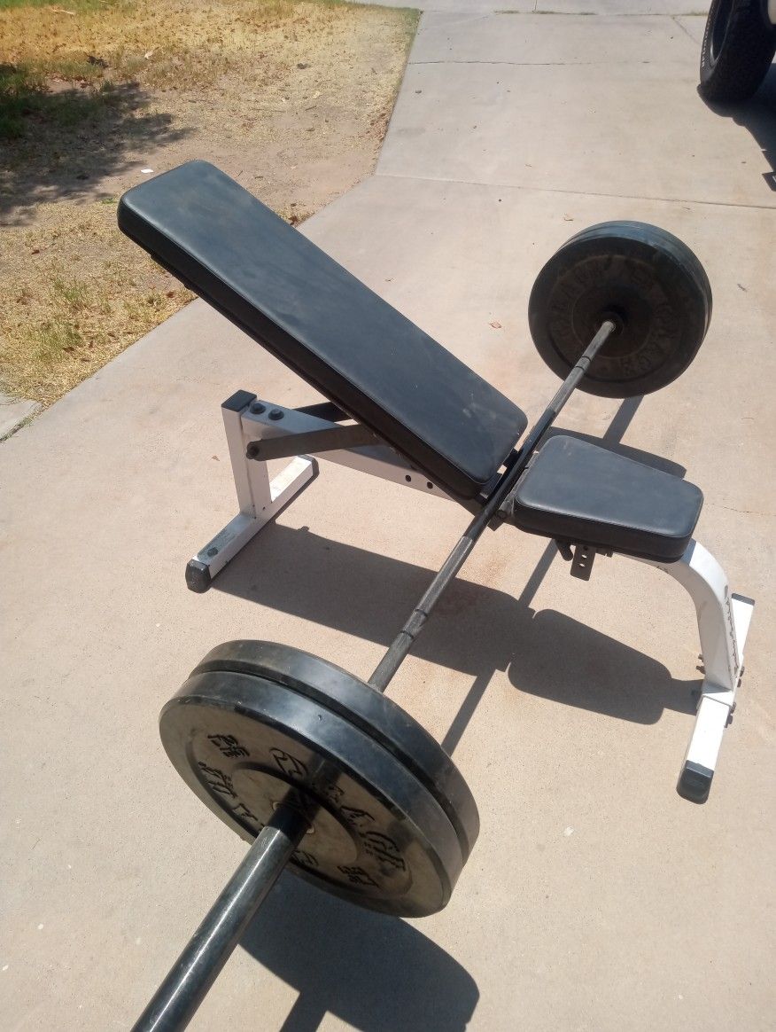 Weights Bench and Bar