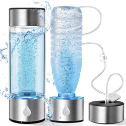 🔥Brand new🔥 Hydrogen Water Bottle Generator 3 in 1, Hydrogen Water Mark Up to 4000PPB, SPE/PEM Tech-3 Min Hydrogen Rich for Drinking and Inhalation,