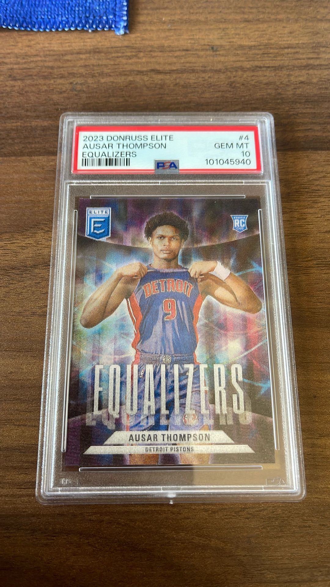 2023 Donruss Elite Ausar Thompson RC SSP Equalizers PSA 10  2in1 Rare! Case hit! 
