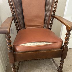 Antique Quarter Sawn White Oak Chair 