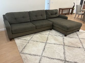 Chaise sectional + free rug