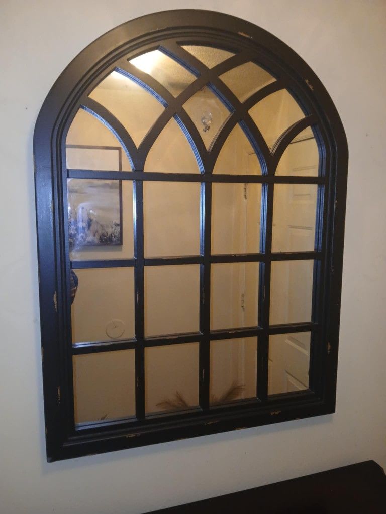 Sadie Black Arch Wall Mirror 
