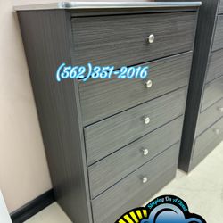 Grey Five Drawer Dresser Compressed Cajonera Comoda Nueva Chest 
