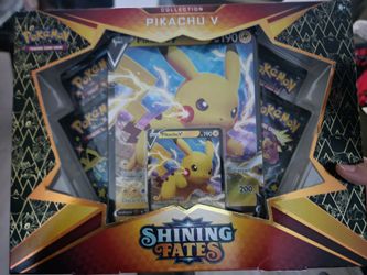 Pokémon TCG: Shining Fates Pikachu V Collection box. 2021