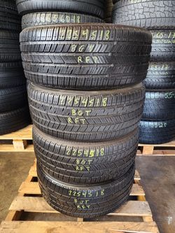 225 45R 18 USED TIRES BRIDGESTONE RUN FLAT 2254518 USED TIRES (SET) MOUNT BALANCE INCLUDED