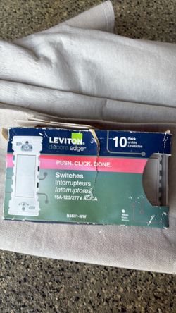 5 light switches - Levington decora