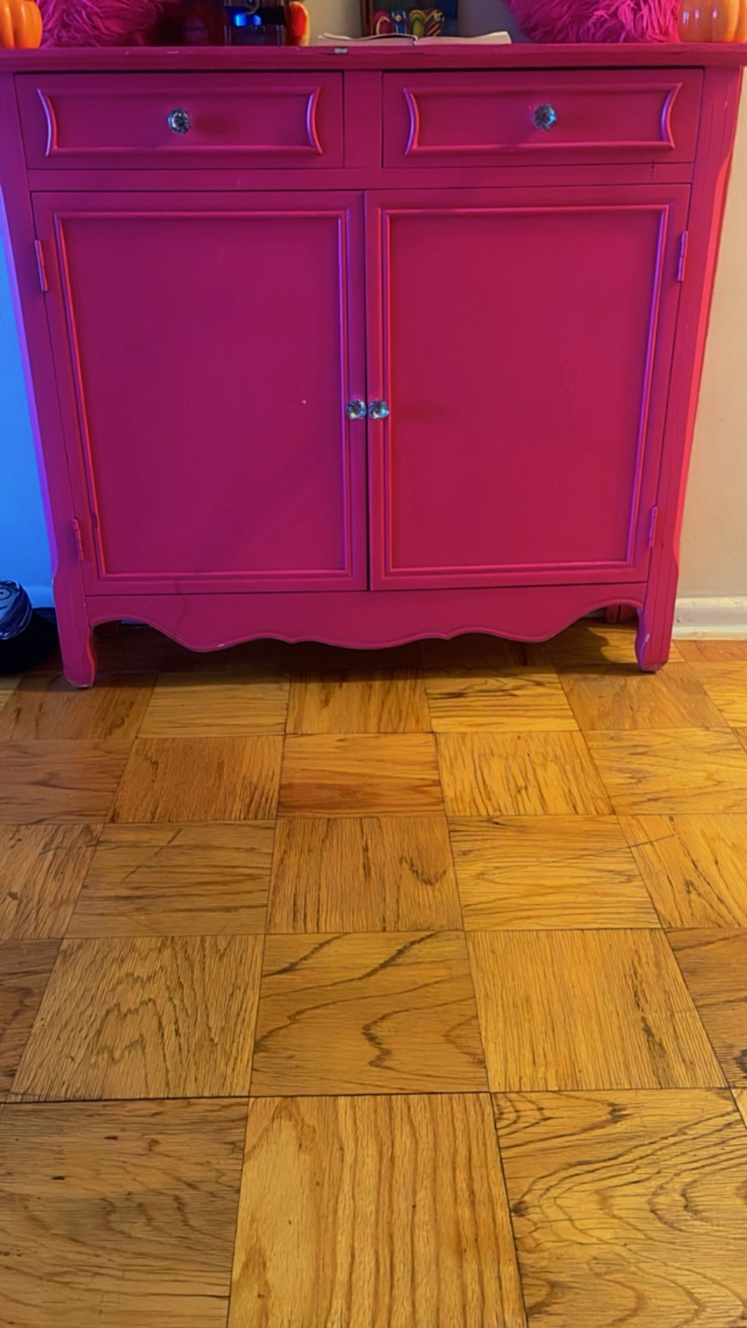 Pink Storage + 2Pull Out Drawers