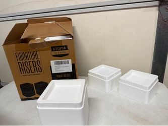 Utopia Bedding 2-Inch Furniture Bed Risers Set (8 Pieces)
