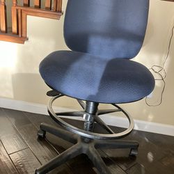 Blue Cushion Office Chair