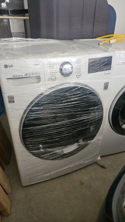 Lg 7.4 cu stackable smart gas dryer with steam and dry sensor and matching dryer

Model dlgx3901w
And model  wm3900hwa (contact info removed)