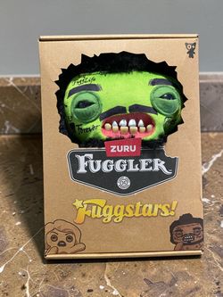 Zuru Fuggler Fuggstars Green Monster Plush Rare Collectible