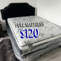 Full Size Mattress Pillow Top Bamboo Brand New