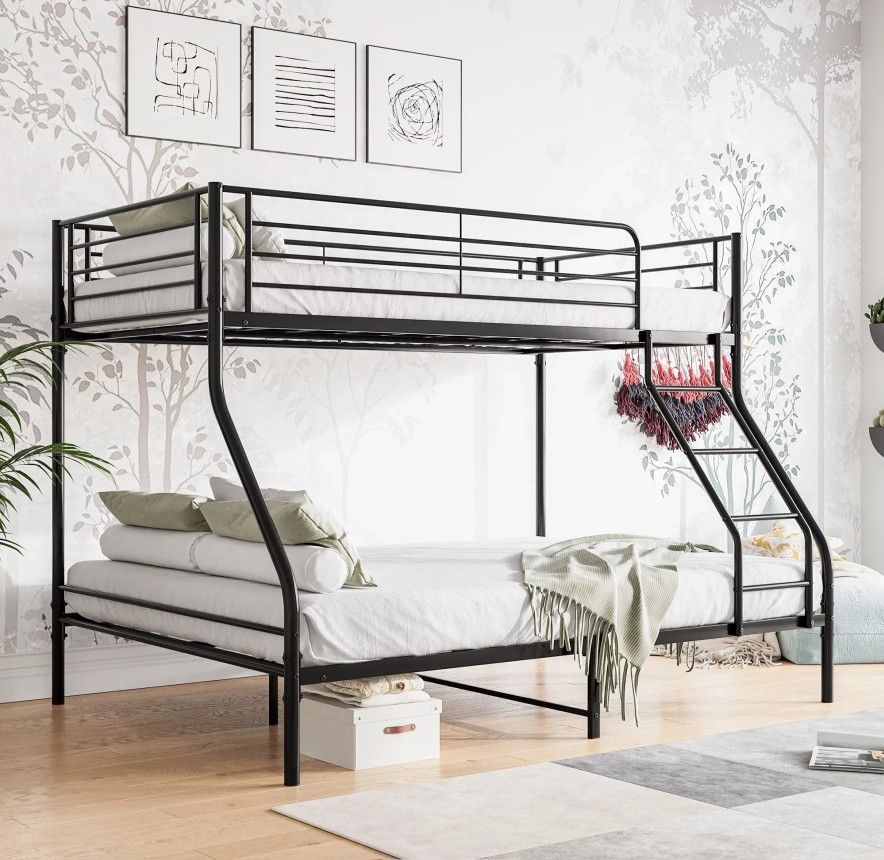 Going Out Of Business Sale 
BRAND NEW 
Twin-Over-Full Metal Bunk Bed with Ladder and Guardrails,Black
