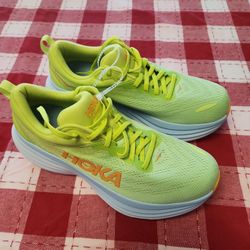 HOKA Shoes – Size 10 (5D Wide) – Neon Yellow/Orange