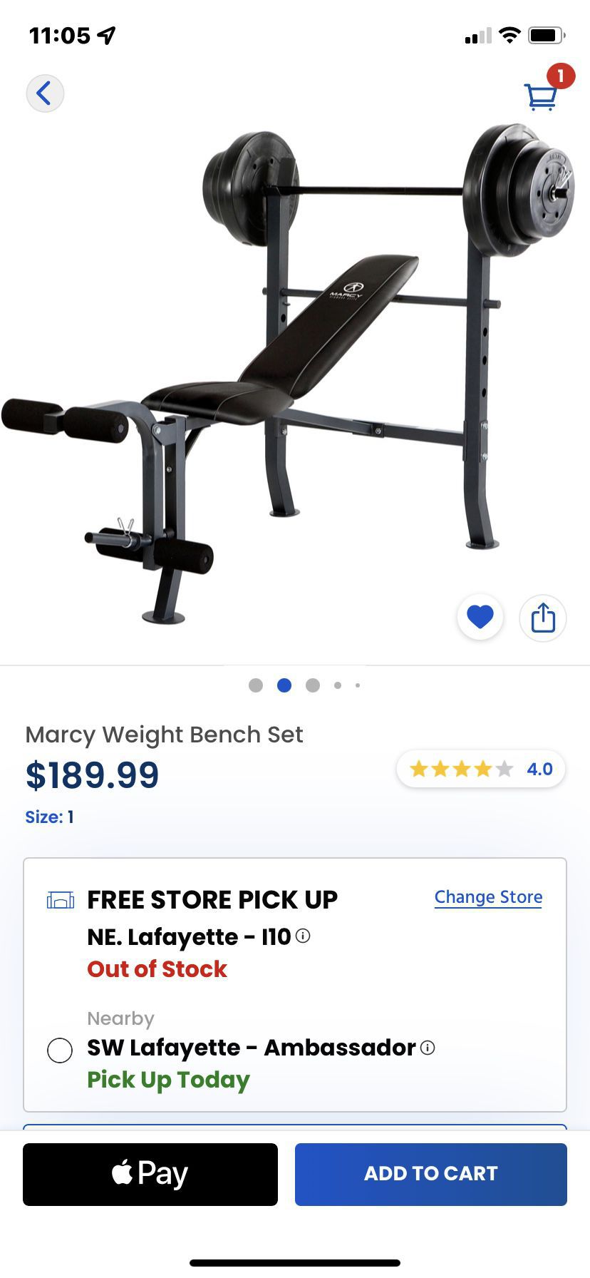 Marcy Weight Bench Without weights