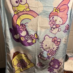 Hello Kitty And Family Blanket