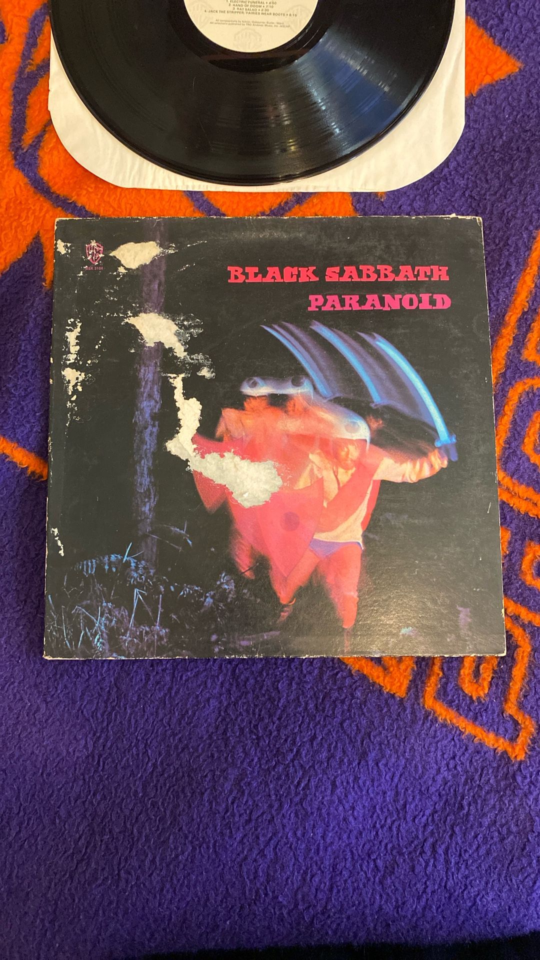 Original 1970 Black Sabbath Vinyl