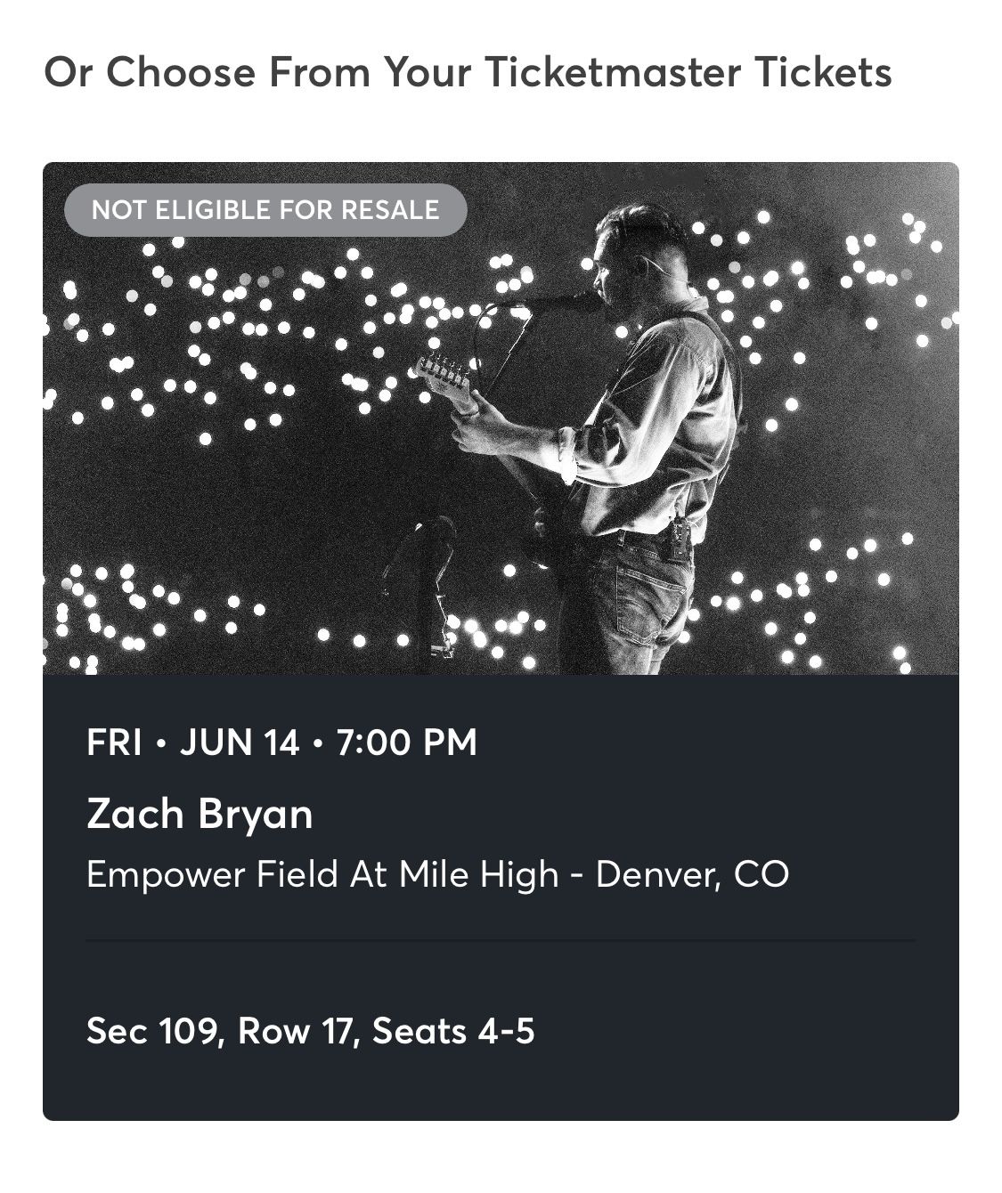 Zach Bryan concert tickets