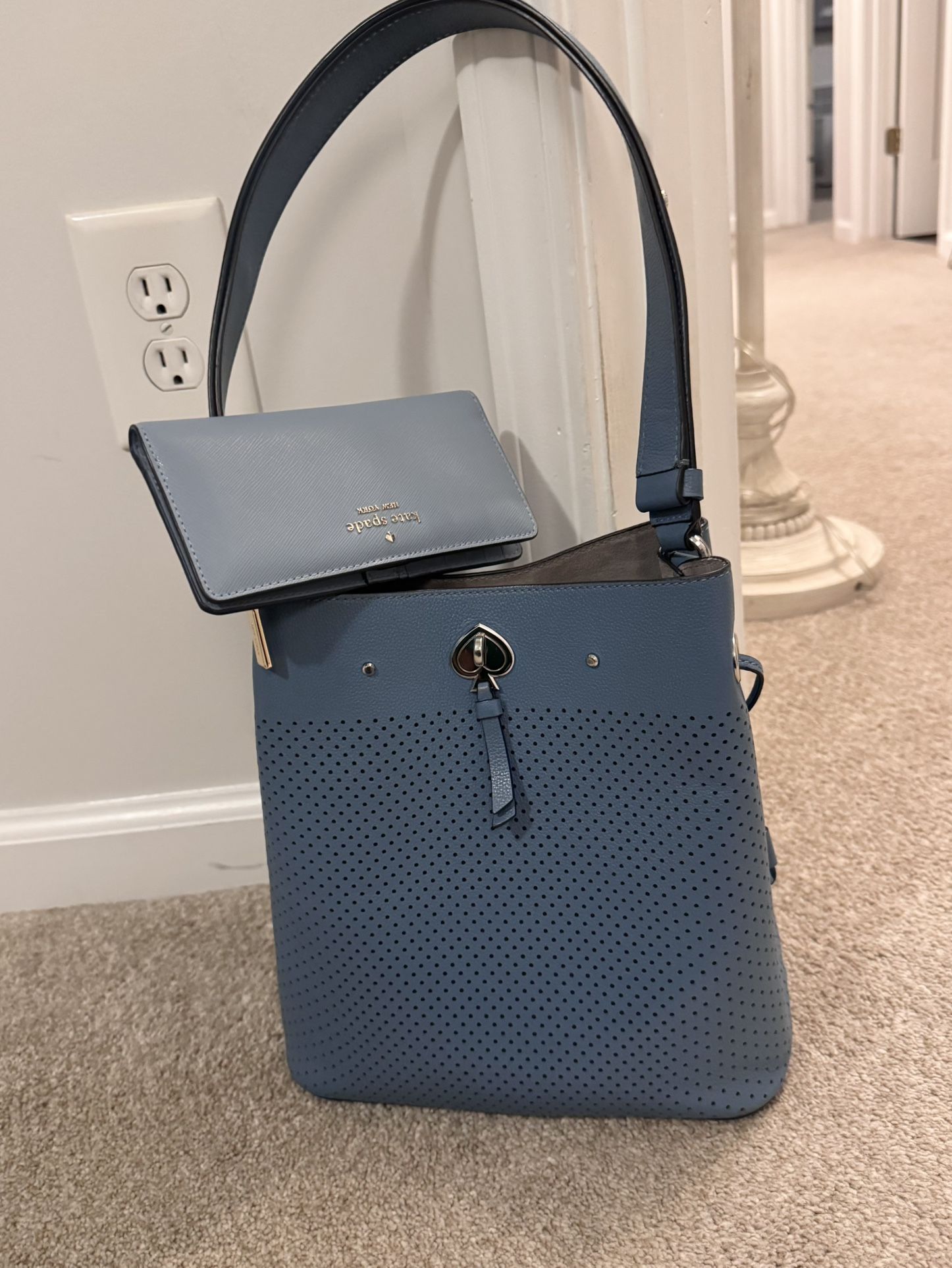 Perfect Kate spade Bucket Bag- Blue