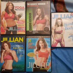 Lot Of 5 Jillian Michaels Workout DVDs