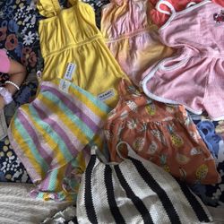 3T Bundle 3 Short And Shirt Sets And 4 Short Rompers 