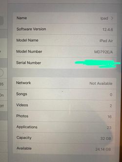Ipad Air WIFi -1st gen