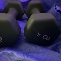 2 8 pound dumbbells