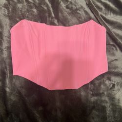 White Fox Pink Corset Size Small 