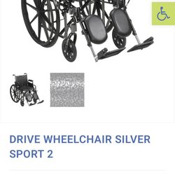 Drive Silver Sport 2 Wheel Chair