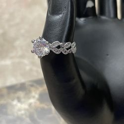 ZC Shearling Silver Engagement Ring 
