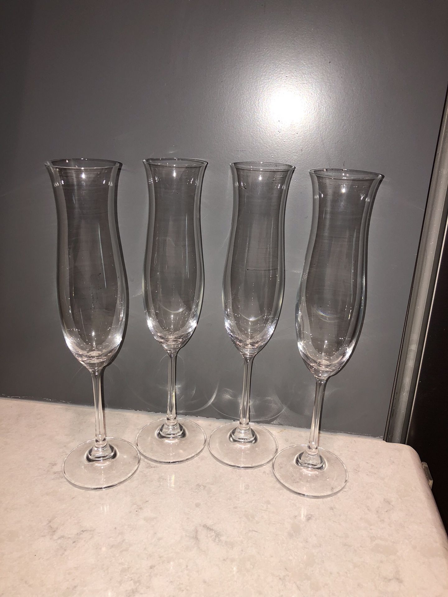 Set of 4 champagne glasses. Never used